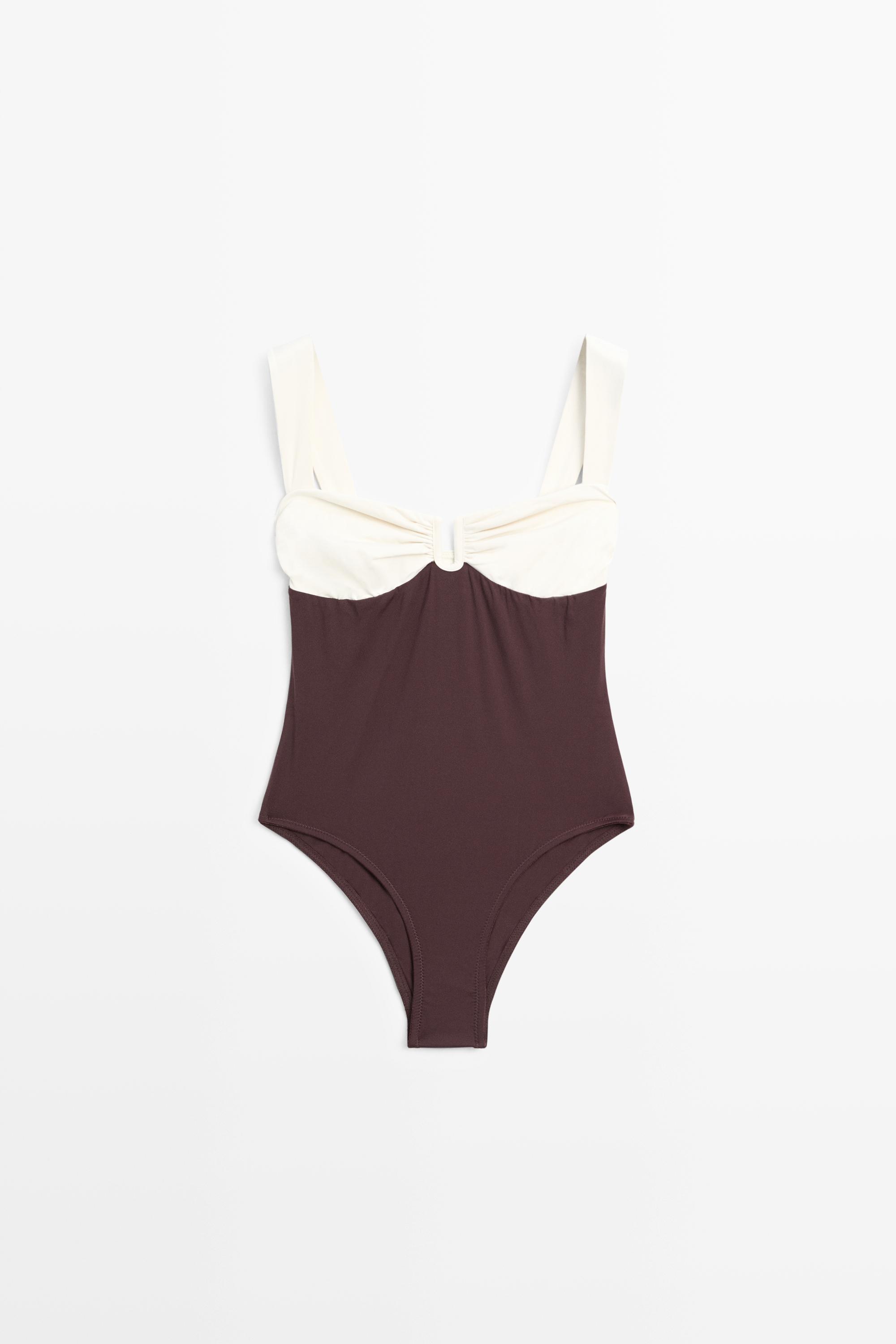 Maillot de bain froncé